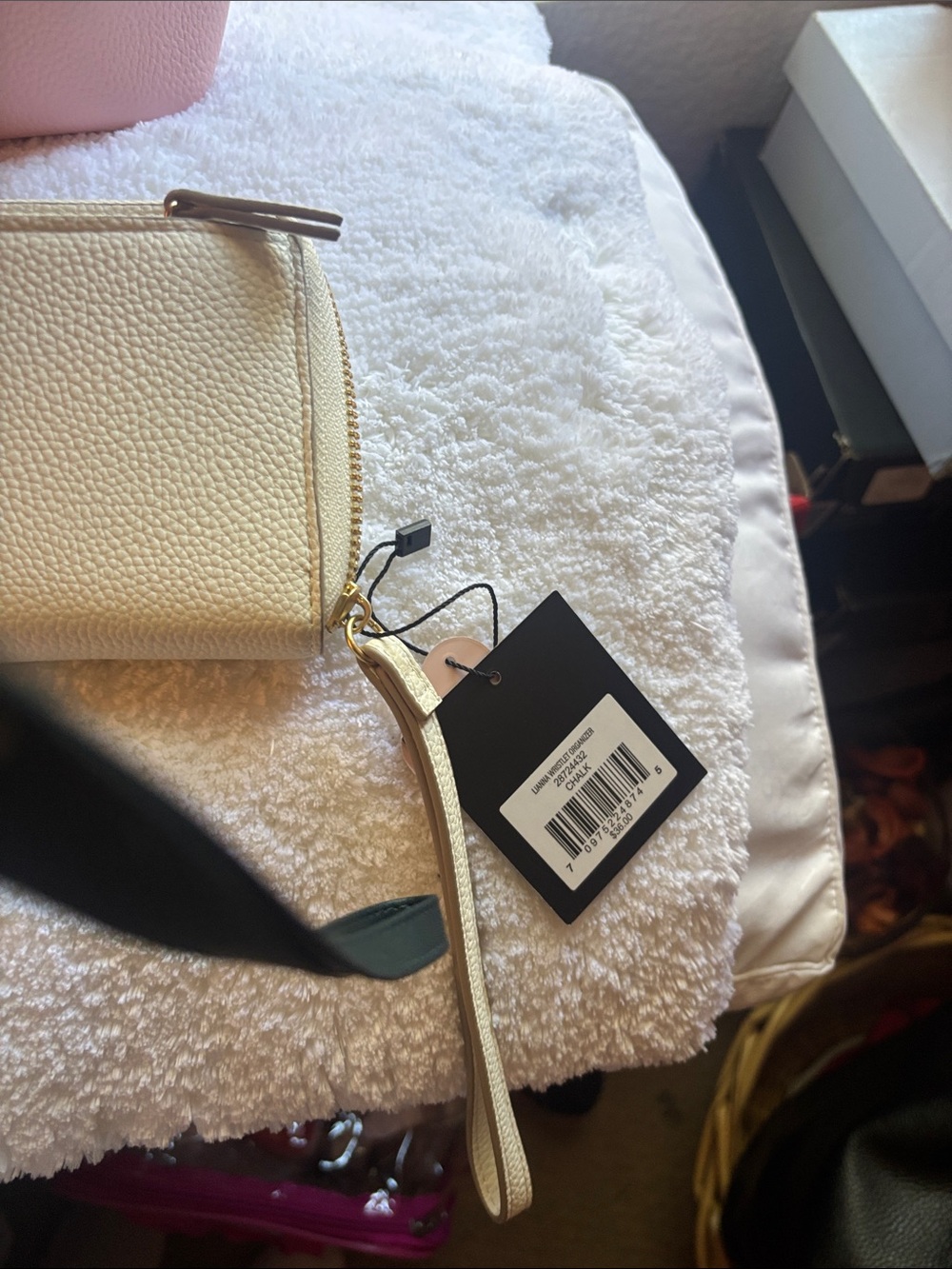 Nanette Lepore Pink Tote with Cream Zip Wallet - Picture 6 of 6
